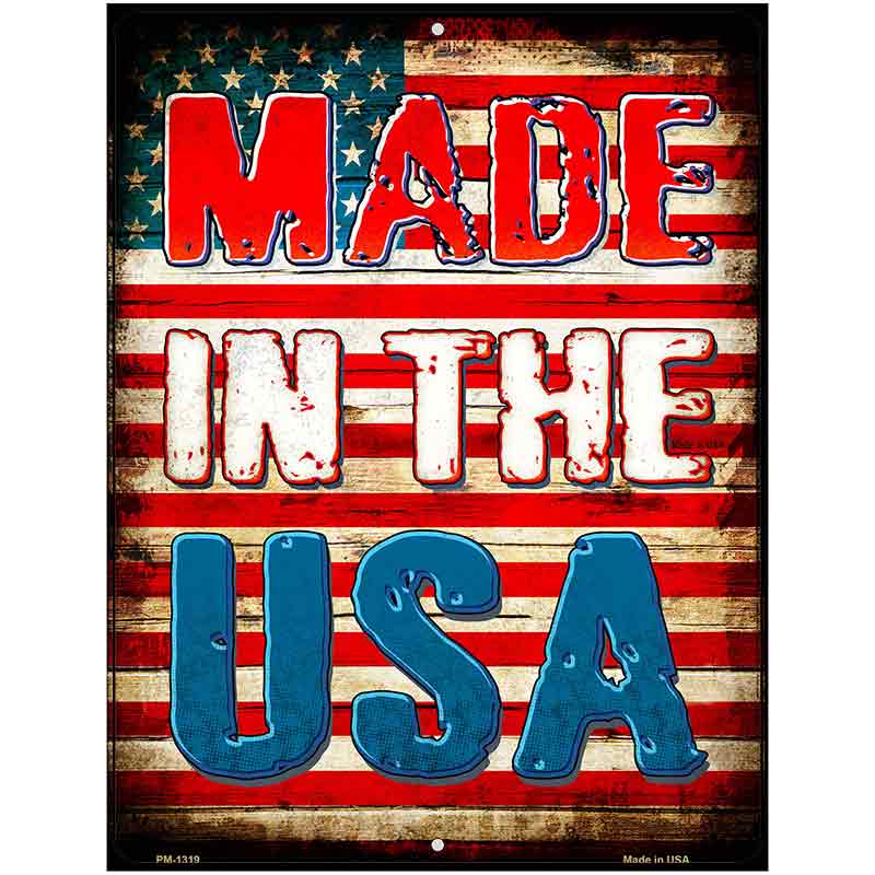 Made In The USA Metal Novelty Parking Sign 4.5" x 6" (PM)