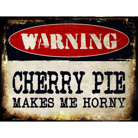 Cherry Pie Metal Novelty Parking Sign 4.5" x 6" (PM)