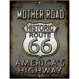 Historic Mother Road Route 66 Metal Novelty Parking Sign 4.5" x 6" (PM)