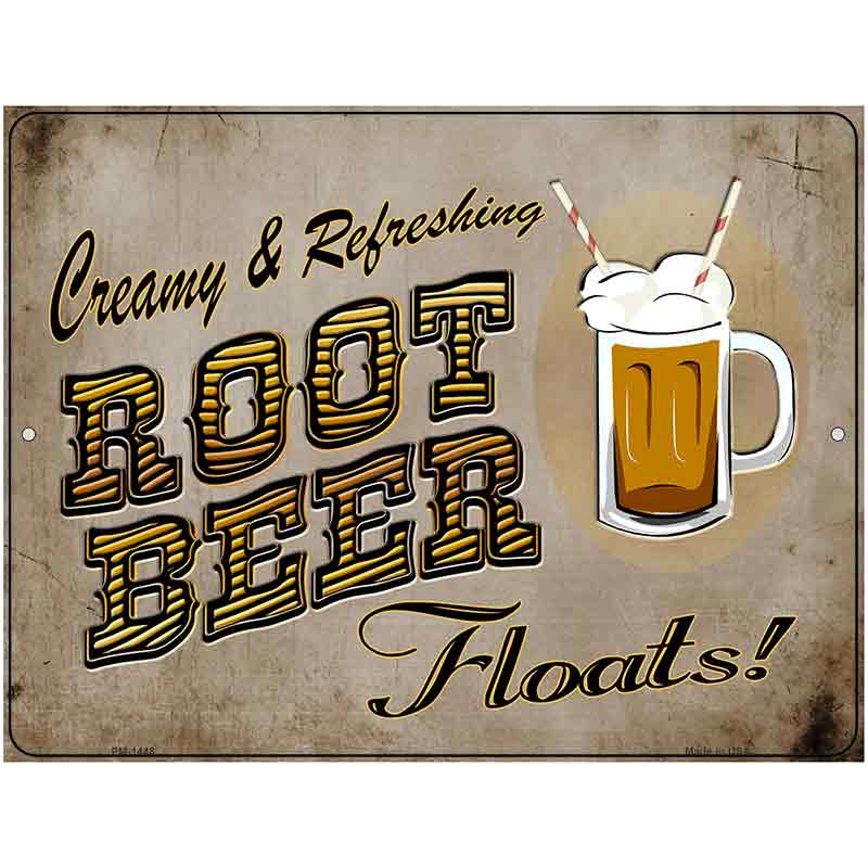 Root Beer Metal Novelty Parking Sign 4.5" x 6" (PM)