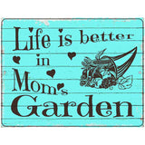 Moms Garden Metal Novelty Parking Sign 4.5" x 6" (PM)