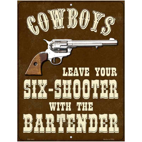 Cowboys Metal Novelty Parking Sign P-1462 4.5" x 6" (PM)