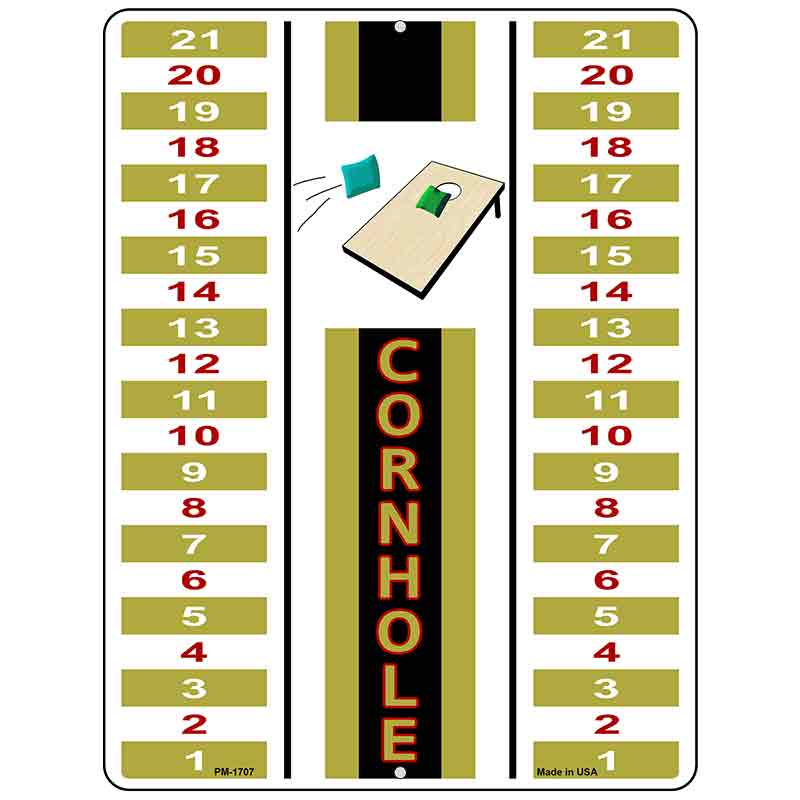 Cornhole Scoreboard Parking Sign Novelty 4.5" x 6" (PM)