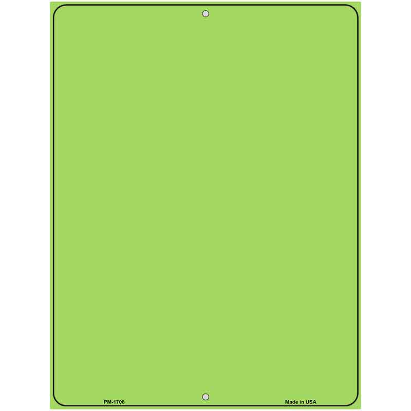 Lime Green Blank Parking Sign Novelty 4.5" x 6" (PM)