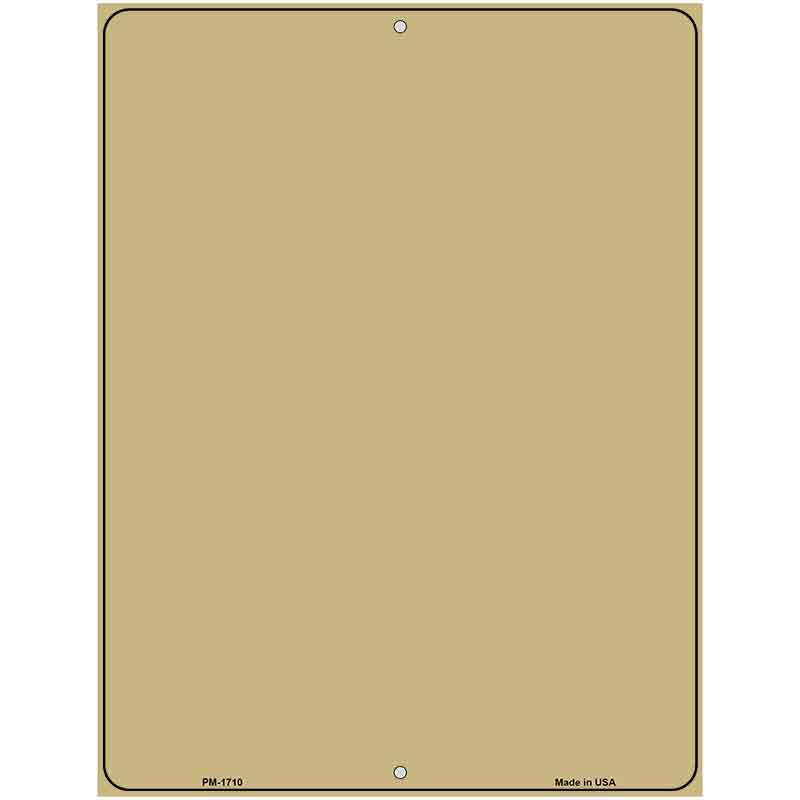 Gold Blank Parking Sign Novelty 4.5" x 6" (PM)