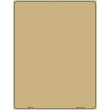 Gold Blank Parking Sign Novelty 4.5" x 6" (PM)