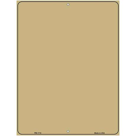 Gold Blank Parking Sign Novelty 4.5" x 6" (PM)