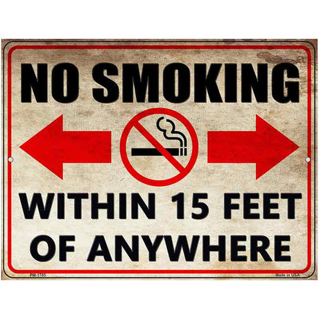 No Smoking Novelty Parking Sign 4.5" x 6" (PM)