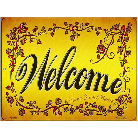 Welcome Grape Vines Novelty Parking Sign 4.5" x 6" (PM)