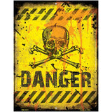 Danger with Skulls Parking Sign 4.5" x 6" (PM)