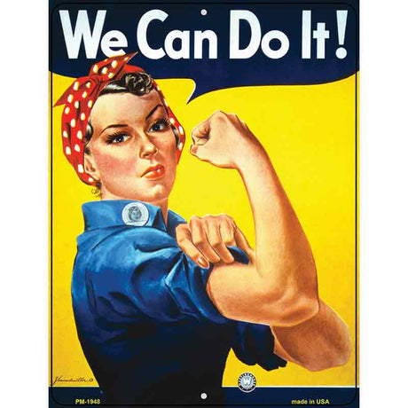 We Can Do It Vintage Poster Parking Sign 4.5" x 6" (PM)