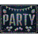 Party Confetti Novelty Metal Parking Sign 4.5" x 6" (PM)