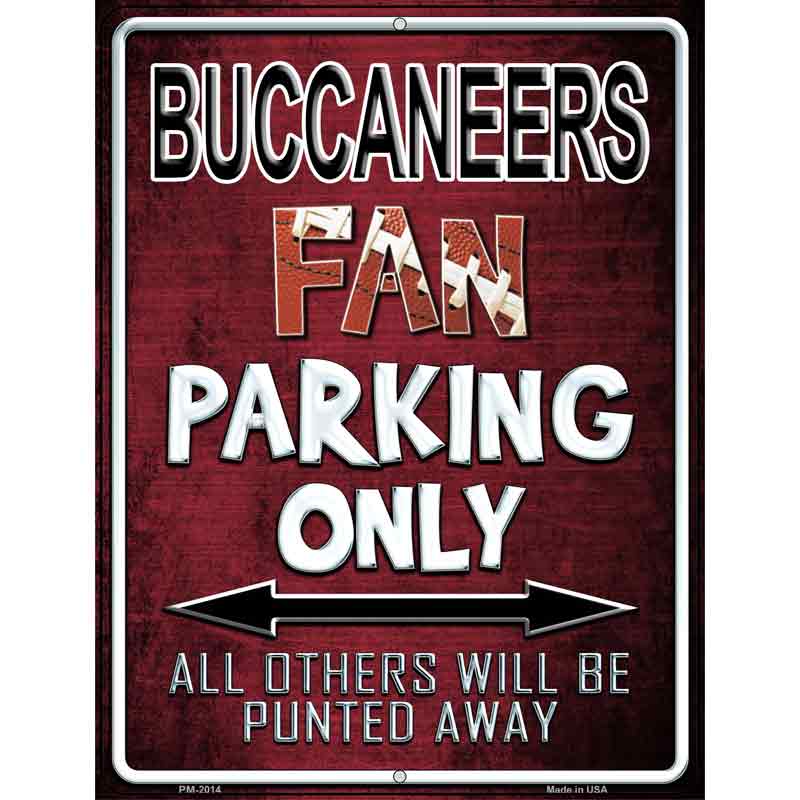 Buccaneers Metal Novelty Parking Sign 4.5" x 6" (PM)