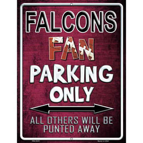 Falcons Metal Novelty Parking Sign 4.5" x 6" (PM)