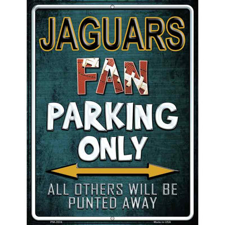 Jaguars Metal Novelty Parking Sign 4.5" x 6" (PM)