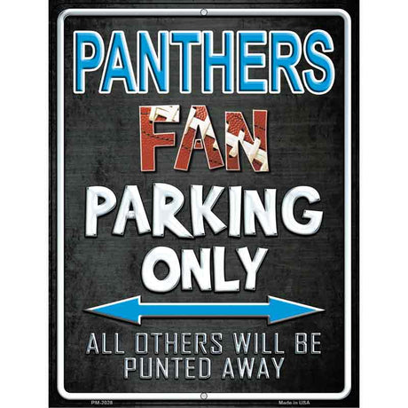 Panthers Metal Novelty Parking Sign 4.5" x 6" (PM)