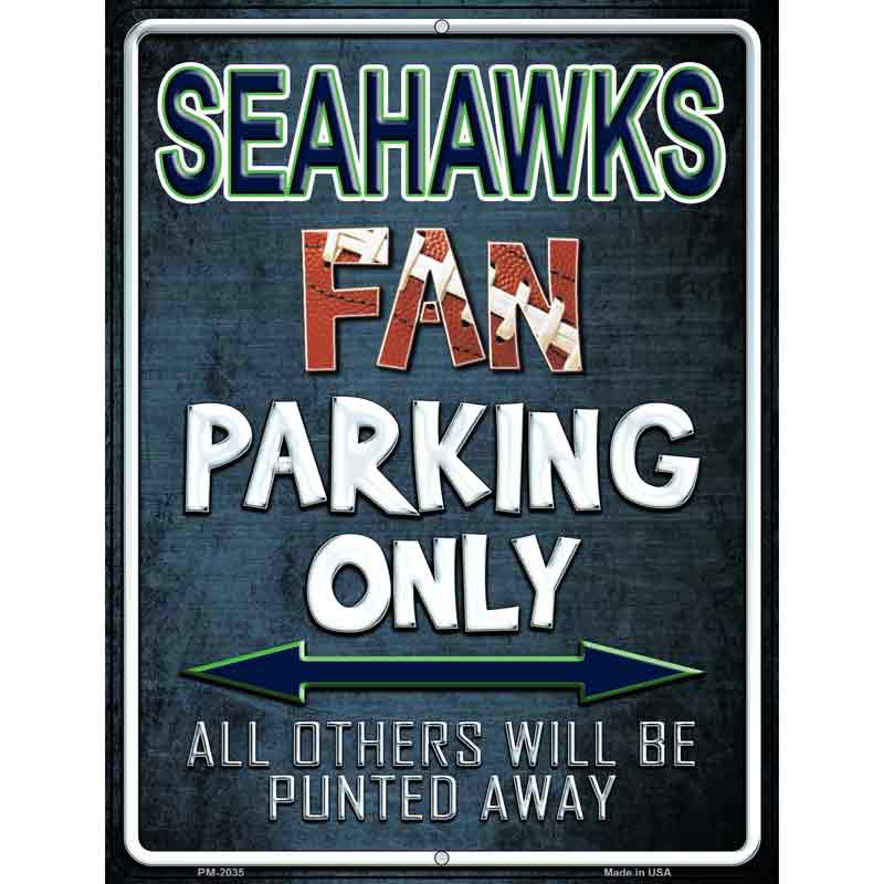 Seahawks Metal Novelty Parking Sign 4.5" x 6" (PM)