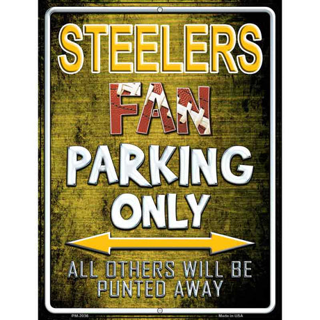 Steelers Metal Novelty Parking Sign 4.5" x 6" (PM)