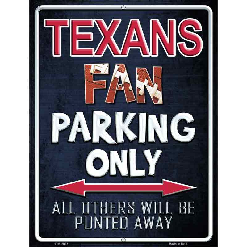 Texans Metal Novelty Parking Sign 4.5" x 6" (PM)