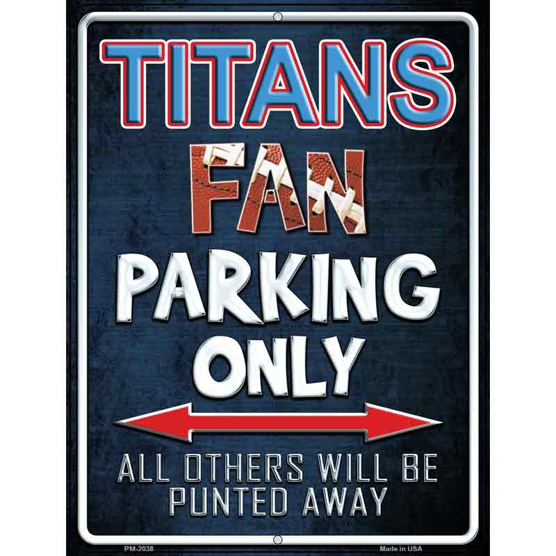 Titans Metal Novelty Parking Sign 4.5" x 6" (PM)