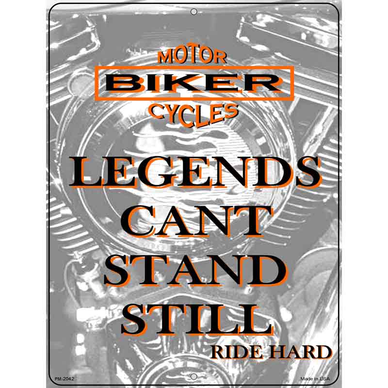 Legends Metal Novelty Parking Sign 4.5" x 6" (PM)