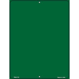 Solid Green Metal Novelty Parking Sign 4.5" x 6" (PM)