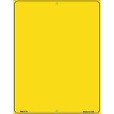 Solid Yellow Metal Novelty Parking Sign 4.5" x 6" (PM)