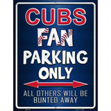 Cubs Metal Novelty Parking Sign 4.5" x 6" (PM)