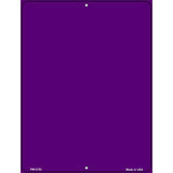 Solid Purple Metal Novelty Parking Sign 4.5" x 6" (PM)