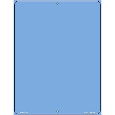 Solid Light Blue Metal Novelty Parking Sign 4.5" x 6" (PM)