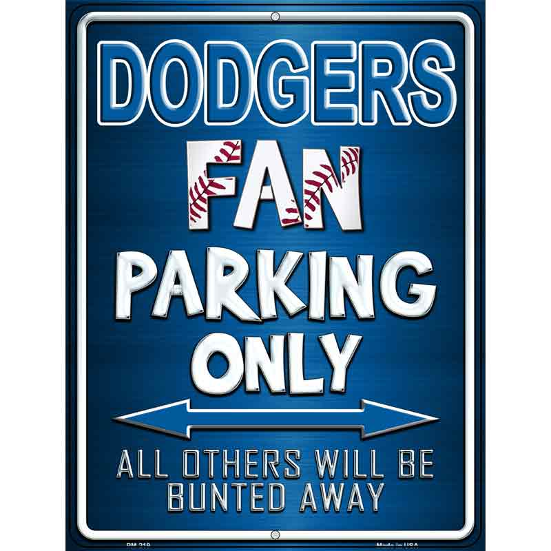 Dodgers Metal Novelty Parking Sign 4.5" x 6" (PM)