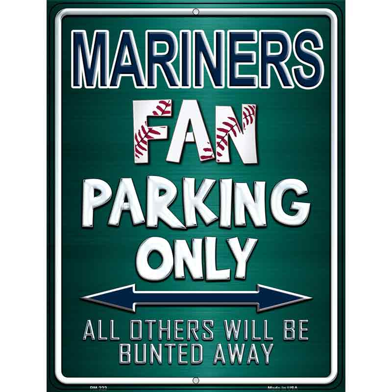 Mariners Metal Novelty Parking Sign 4.5" x 6" (PM)