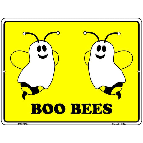 Boo Bees Metal Novelty Parking Sign 4.5" x 6" (PM)