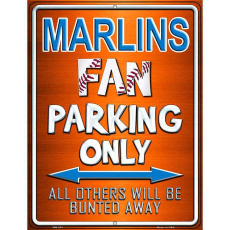 Marlins Metal Novelty Parking Sign 4.5" x 6" (PM)