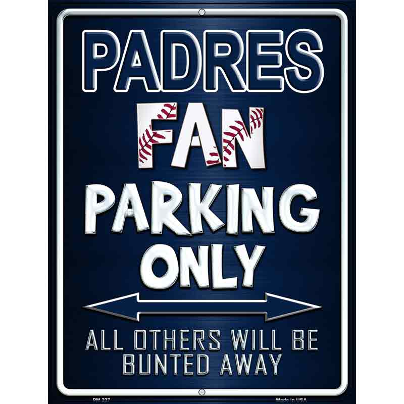 Padres Metal Novelty Parking Sign 4.5" x 6" (PM)