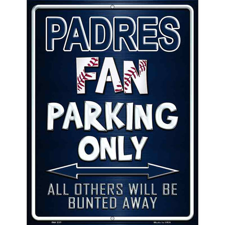 Padres Metal Novelty Parking Sign 4.5" x 6" (PM)