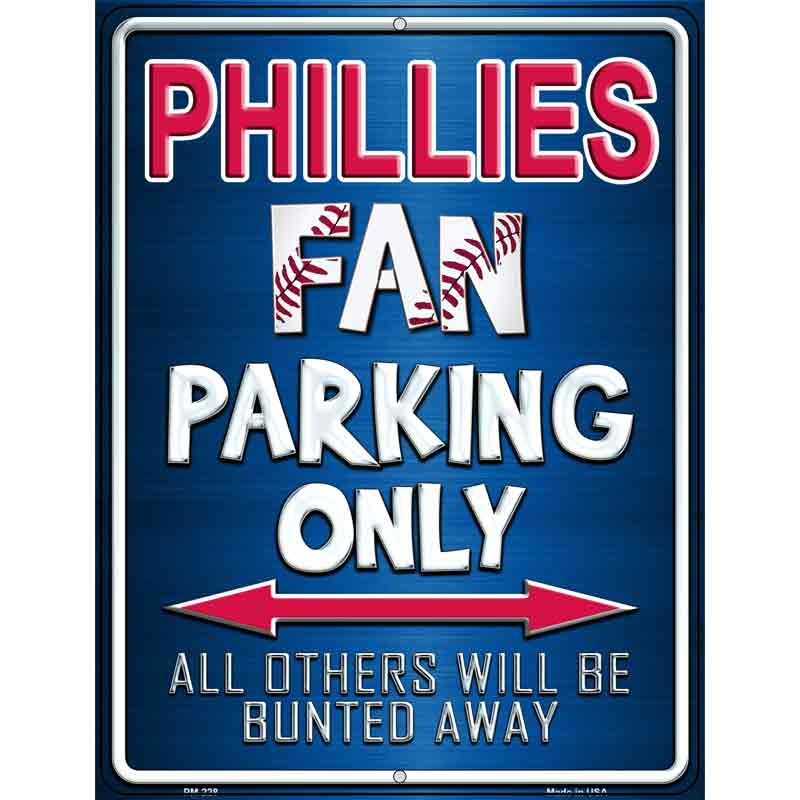 Phillies Metal Novelty Parking Sign 4.5" x 6" (PM)