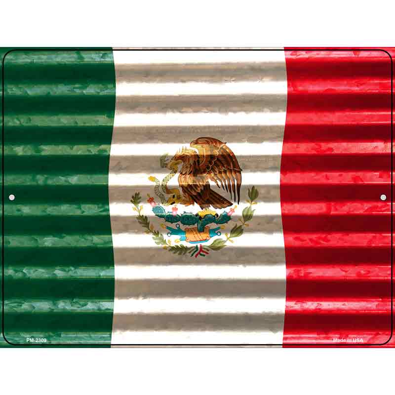 Mexico Flag Novelty Parking Sign 4.5" x 6" (PM)