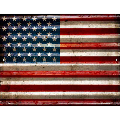 American Flag Novelty Parking Sign 4.5" x 6" (PM)