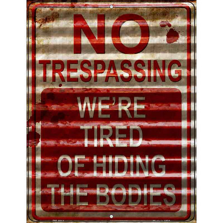 No Trespassing Novelty Parking Sign 4.5" x 6" (PM)