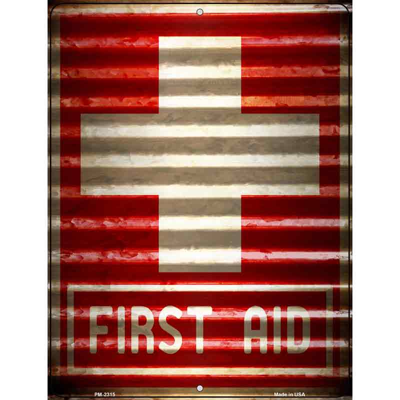 First Aid Novelty Parking Sign 4.5" x 6" (PM)