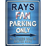 Rays Metal Novelty Parking Sign 4.5" x 6" (PM)