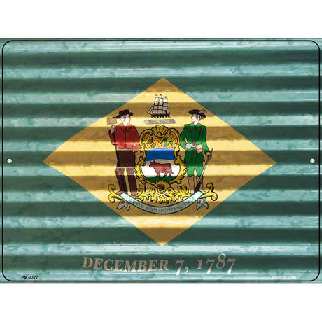 Delaware Flag Novelty Parking Sign 4.5" x 6" (PM)