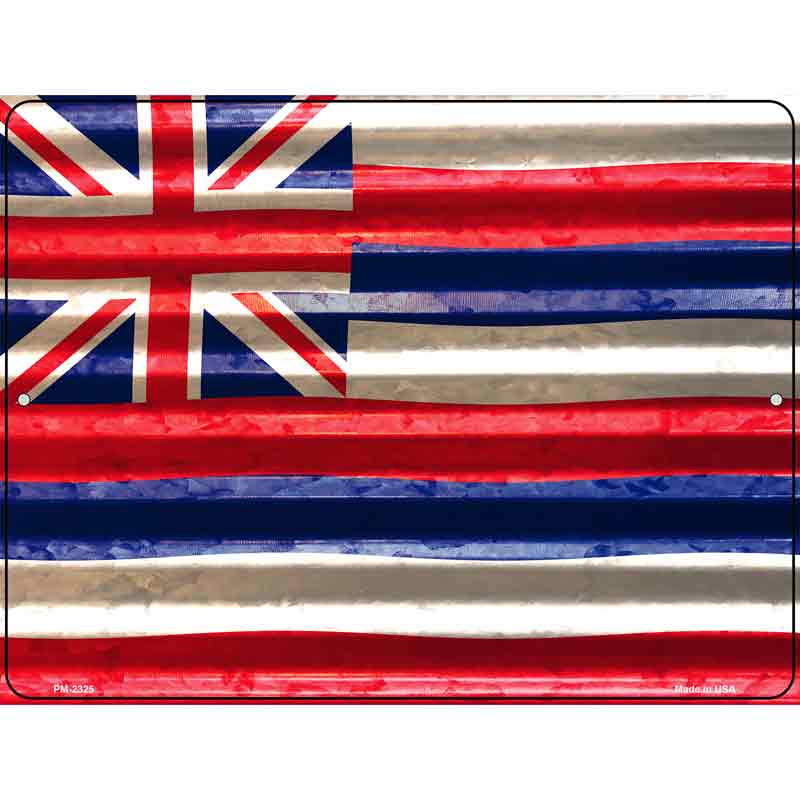 Hawaii Flag Novelty Parking Sign 4.5" x 6" (PM)