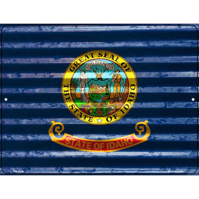 Idaho Flag Novelty Parking Sign 4.5" x 6" (PM)