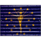 Indiana Flag Novelty Parking Sign 4.5" x 6" (PM)