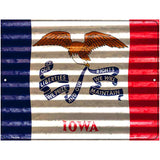 Iowa Flag Novelty Parking Sign 4.5" x 6" (PM)