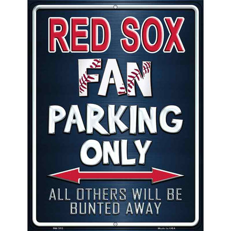 Red Sox Metal Novelty Parking Sign 4.5" x 6" (PM)