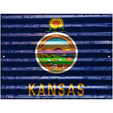 Kansas Flag Novelty Parking Sign 4.5" x 6" (PM)