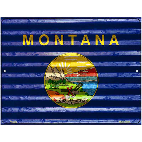 Montana Flag Novelty Parking Sign 4.5" x 6" (PM)